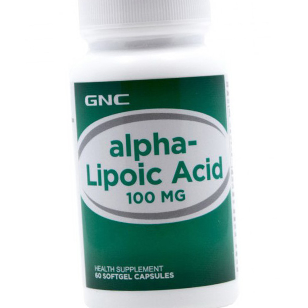 Альфа-ліпоєва кислота GNC Alpha-Lipoic Acid 100 мг 60 капсул