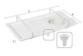 Дренажний піддон із підігрівом для зовнішнього блока 945х425х45