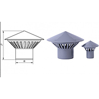 Грибок вентиляционный для внутренней канализации Ø110 мм Интерпласт