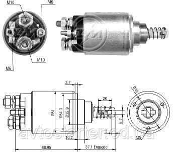 Втягивающее реле 24V MERCEDES ATEGO VARIO 615 712 715 815 817 823 917 923 1017 1215 1217 1317 1517 1323 - фото 3 - id-p10508511