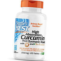 Экстракт куркумы Doctor's BEST Curcumin from Turmeric Root 1000 mg 120 tabs