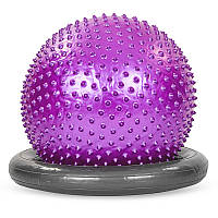 Підставка база надувна стабілізатор під фітбол чорний для всіх розмір фітболу діам.58 см