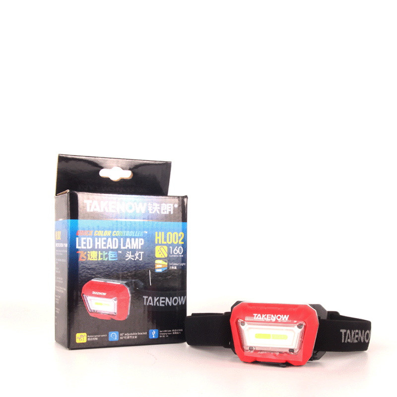 Світлодіодний налобний ліхтарик акумуляторний TAKENOW HL002, фото 1