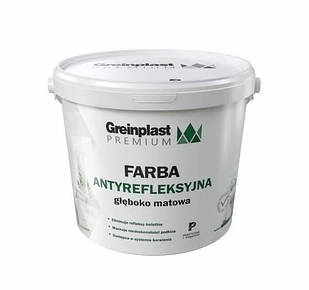 Фарба латексна антирефлекційна FARBA ANTYREFLEKSYJNA GREINPLAST PREMIUM 5 л. Біла