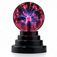 Куля плазмовий Plasma ball 9 см, Tesla плазма нічник, плазмовий куля з блискавками (4059)