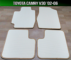 ЄВА килимки на Toyota Camry V30 '02-06. EVA килими Тойота Камрі В30 Кемері
