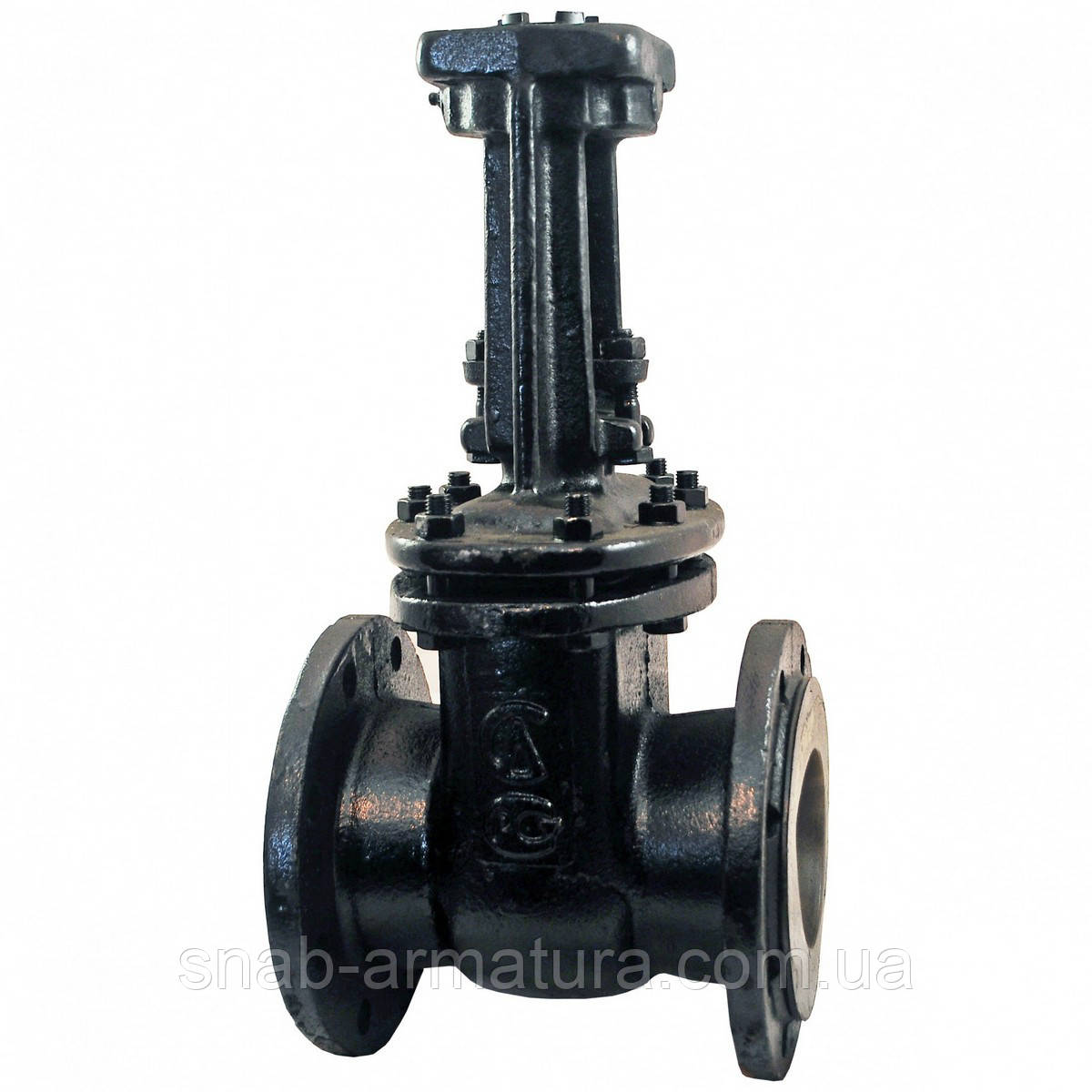 Задвижка чугунная фланцевая 30ч906бр Ду 250 Ру 10 под электропривод ...