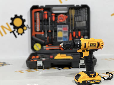 Ударний шурупокрут DeWALT DCD771 24V/5А/год із великим набором інструментів!, фото 3