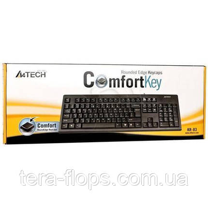 Клавіатура A4Tech KR-83 Black PS/2  (D), фото 2