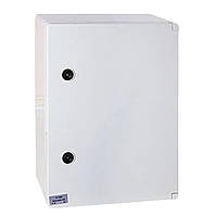 Пластиковий щит герметичний IP65 з монтажною панеллю ударостійкий, 600х800х260, непрозора дверцята