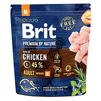 Brit Premium Dog Adult M Корм для взрослых собак мелких пород (весом от 10 до 25 кг) с курицей 1 кг