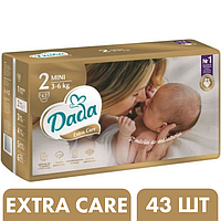 Памперсы Дада Dada Extra Care 2 ( 3 - 6 кг ) 43 шт