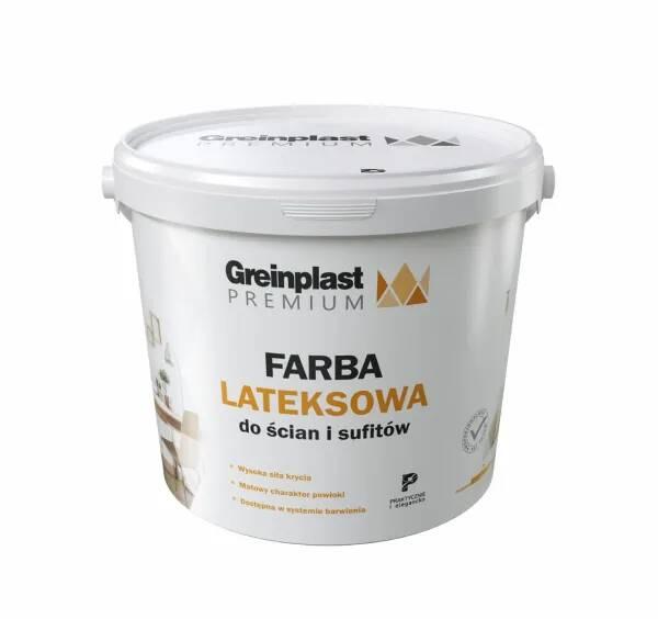 Фарба латексна для стін і стелі FARBA GREINPLAST PREMIUM 5 л. Біла