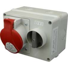 Розетка з механічним блокуванням BZS (IP 44) 16A 400V 5 полюсів, фото 1