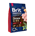 Brit Premium Dog Adult L Корм для дорослих собак великих порід (вагою від 25 до 45 кг) з куркою 3 кг