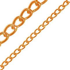Ланцюжок 2,5 мм Металевий на Метраж для Біжутерії, Колір Рожеве Золото, Ланцюжки, Фурнітура для Біжутерії