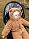 Дитячий зимовий хутряний теплий комбінезон MagBaby Teddy 62, 68, фото 4