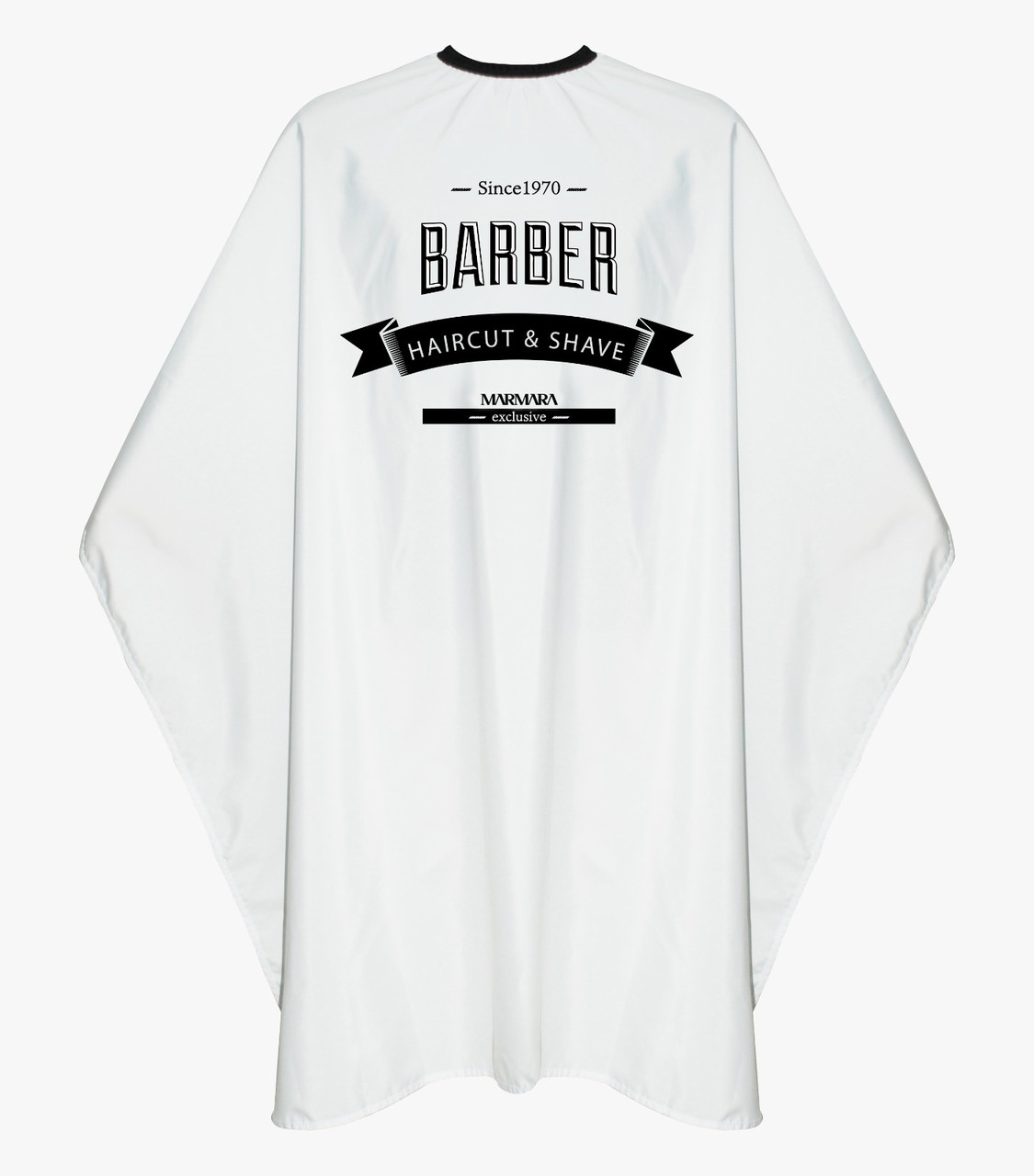 Накидка для стрижки та гоління Marmara Barber Cape White Barber, фото 1