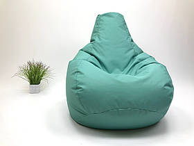 Крісло мішок, М'який Пуф безкаркасне крісло Груша XL 105*80 см зелене .Оксфорд 600(водовідштовхувальна тканина)