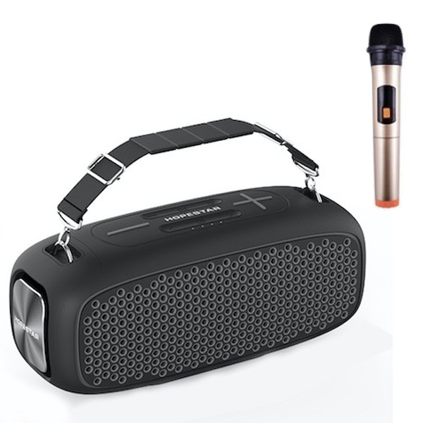 Колонка бездротова Bluetooth HOPESTAR A30 PRO 55 W + мікрофон Чорна, фото 1
