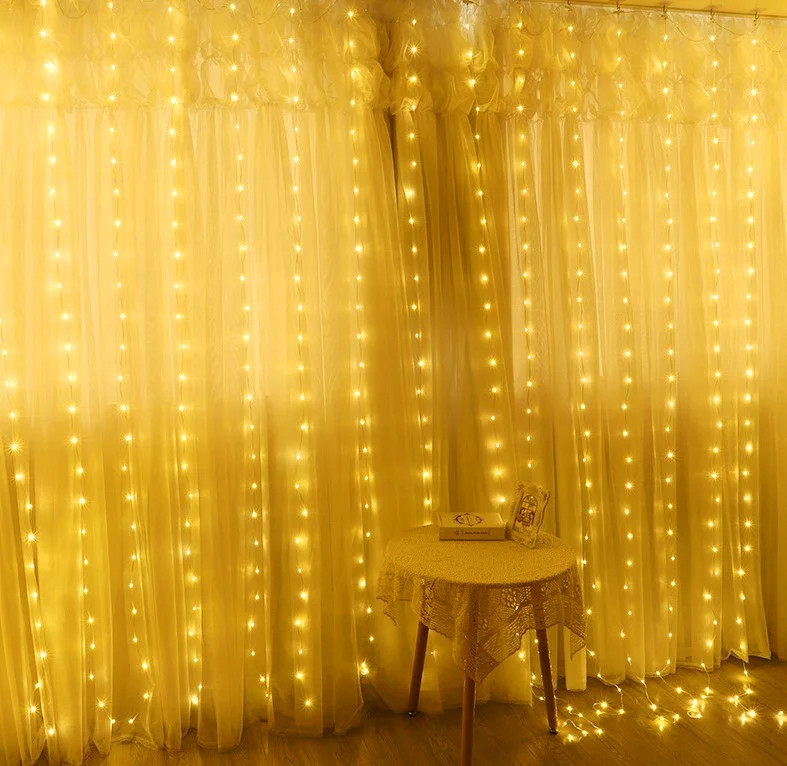 Гірлянда світлодіодна штора "Водоспад" 480 Led, 3*3м, білий світ