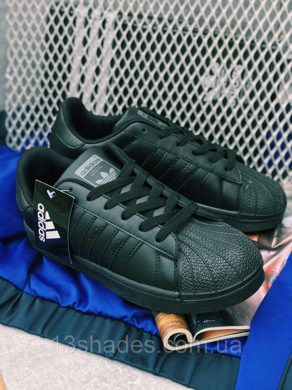 Кросівки жіночі суперстар Adidas Superstar чорні Харків