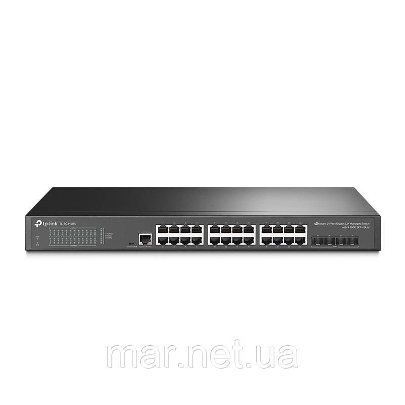 Комутатор TP-LINK TL-SG3428X 24xGE 4x10GE/SFP+ L2 JetStream 19" 1U