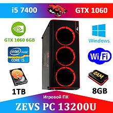 Ігровий Мега Монстр ПК ZEVS PC13200U i5 7400 + GTX 1060 6GB +8GB DDR4 +ІГРИ!