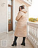 Длинное женское зимнее пальто плащевка на синтипоне 230 большого размера, фото 3