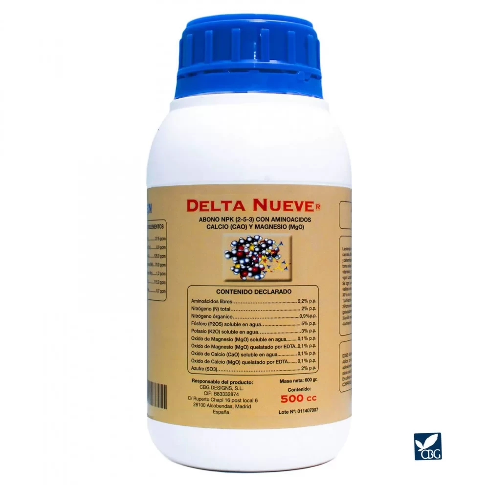 Мінерально-органічний стимулятор цвітіння CBG Delta Nueve (500ml)