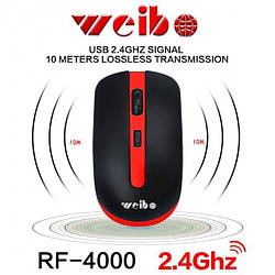 Миша бездротова weibo RI 4000 / RF-4000 Black-Red