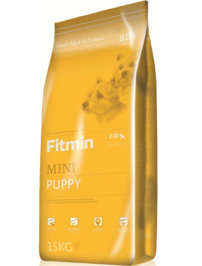 Fitmin mini puppy (Фитмин мини пуппи) Корм для щенков малых пород, беременных и кормящих собак, 400 г