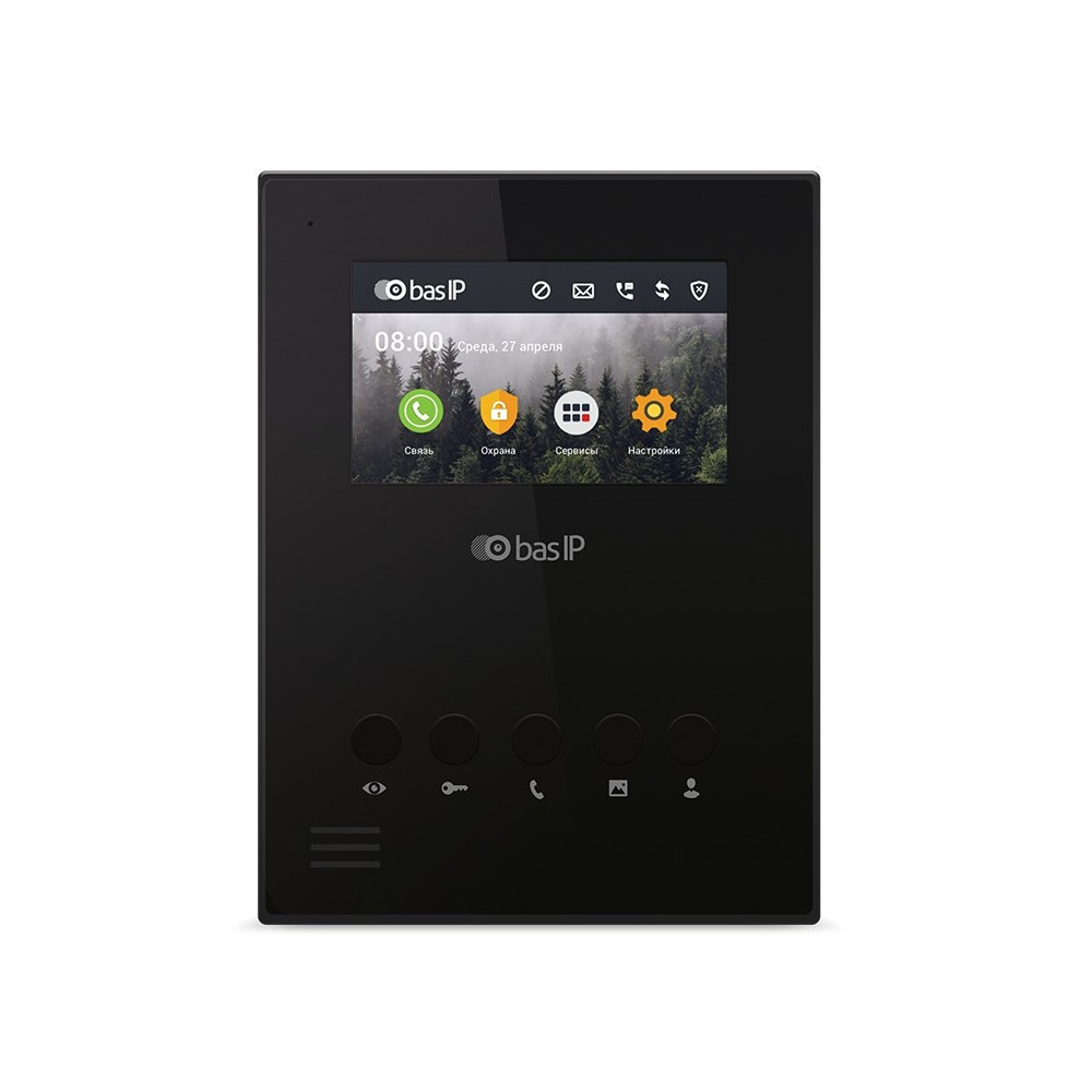 IP-відеодомофон BAS-IP AU-04L BLACK