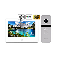 Комплект відеодомофона NeoLight NeoKIT HD Pro Wi-Fi Silver