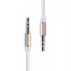 Кабель Audio AUX RM-L200 miniJack 3.5 male to male 2.0 м white Remax 320101 ID 3399073