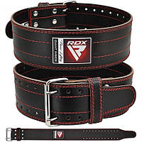 Пояс для важкої атлетики RDX Leather Black M чорний
