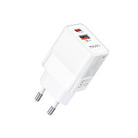 Сетевое зарядное устройство для телефона PD 20W & QC3.0 18W для USB A + Type-C быстрая зарядка смартфона