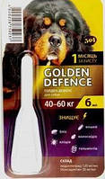 Золотая защита Golden Defence для собак весом 40-60 кг капли от блох и клещей, 1 пипетка