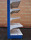 Торгові односторонні (пристінні) стелажі «Модерн» 190х132 см., на 6 полиць, Б/у, фото 10