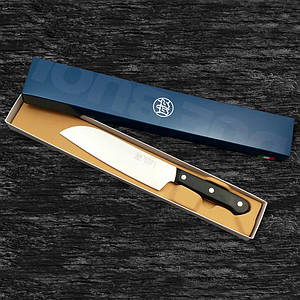 Ніж кухонний Due Buoi / Дуе Буаї, Сантоку 18 см N690 (Італія)