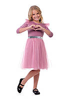 Нарядное платье для девочки в розовом цвете 122р