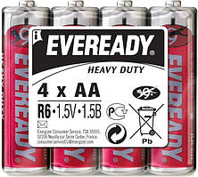 Батарейка ENERGIZER EVEREADY Heavy Duty AA 4шт.