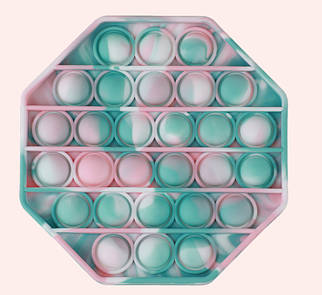 Антистрес іграшка Pop It Бірюзовий косинець пупирка 5106 ID 4156861