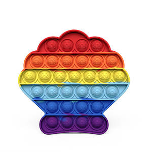 Антистрес іграшка Pop It Ракушка пупирка 5096 ID 4156906