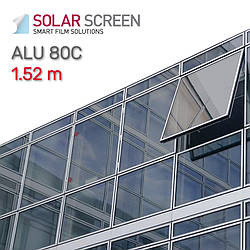 Дзеркальна плівка Solar Screen Alu 80C, пропускання 20%. 1.52 метри