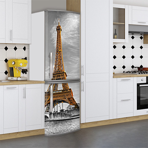 Наклейки на холодильник, Эйфелева башня, 180х60 см - Лицевая(В), с ламинацией - фото 1 - id-p1537877570