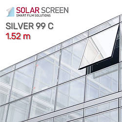 Дзеркальна плівка Solar Silver Screen 99 С, світлопропускання 1% 1.52 м