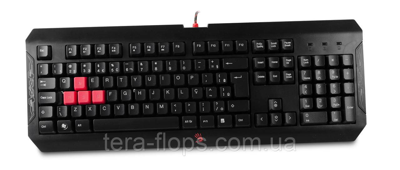 Клавіатура A4Tech Bloody Q100 Black USB  (D)