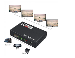 Активний HDMI розгалужувач Splitter HDMI 1 HDMI to 4 спліттер, HUB