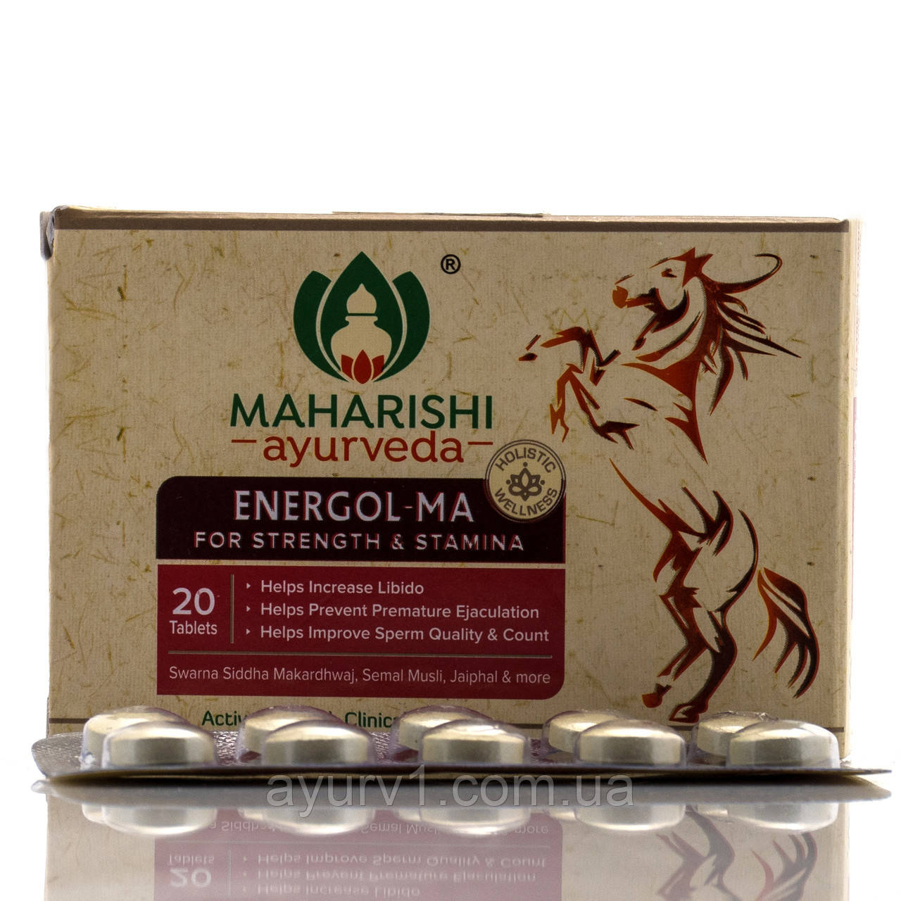 Енергол, Енергол Energol-MA Mararishi Ayurveda, India/20 таб.